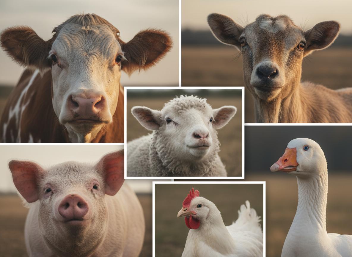 Collage unserer Tierbewohner