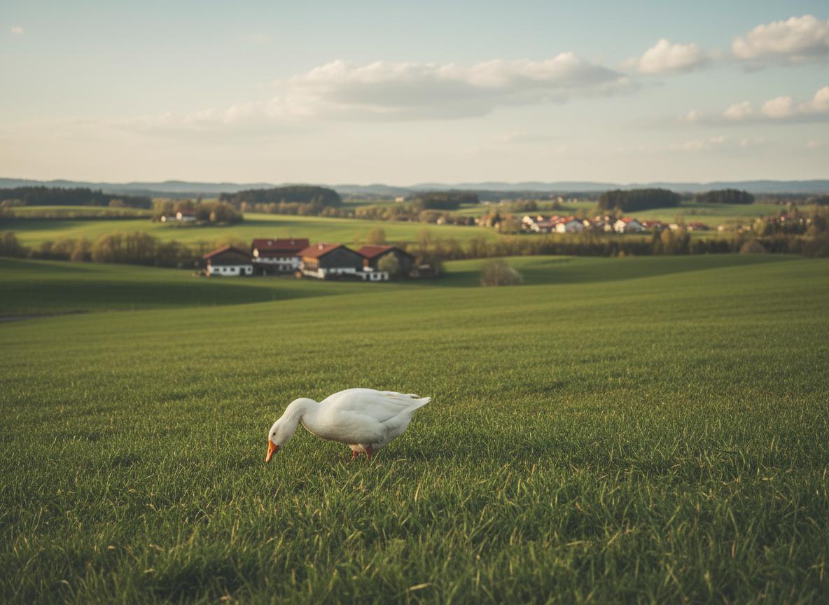Gänse auf der Weide